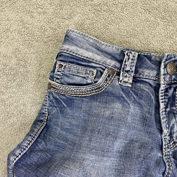 Silver Jeans Womens W30 (Fits 30x25) Suki Blue Straight Leg Denim Y2K Style - Picture 8 of 14